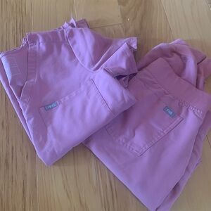 Figs Mauve Pink Scrub Set